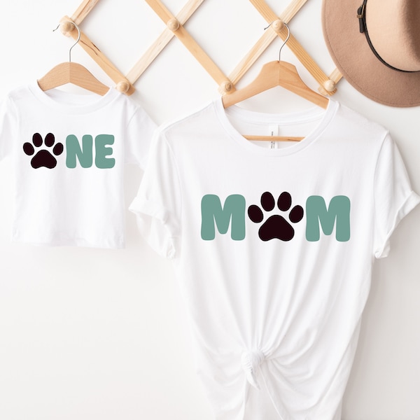 Puppy Party Birthday Shirt, 1st or 2nd Birthday Outfit, Dog Paw Birthday Party, Matching Family, Mommy and Me Shirts