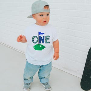 Golf Birthday Shirt, 1st Birthday Outfit, Hole in One Birthday Party, Matching Family, Mommy and Me Shirts