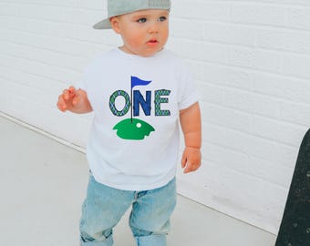 Golf Birthday Shirt, 1st Birthday Outfit, Hole in One Birthday Party, Matching Family, Mommy and Me Shirts