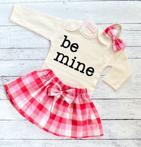my first valentine's day outfit baby girl