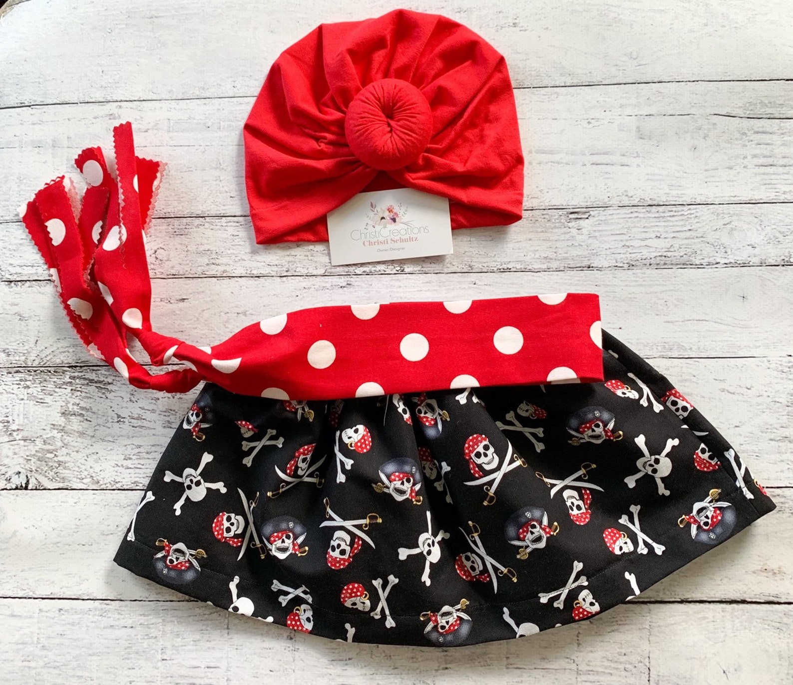 Baby Girl Pirate Costume Baby Halloween Costume Infant Etsy