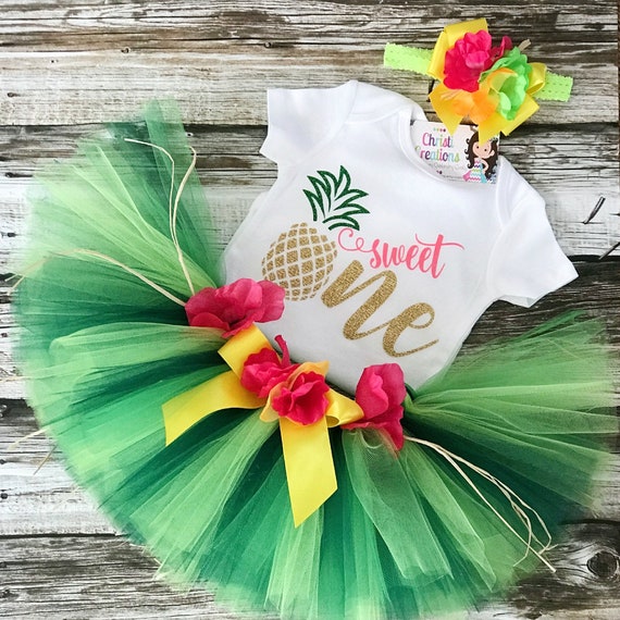 Baby Luau Outfits Baby Girl 1st Birthday Outfit Luau Dress Etsy