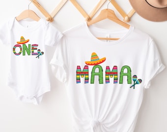 Uno Fiesta Birthday Shirt, First Birthday Shirt, Fiesta 1st Birthday Outfit, Fiesta Birthday, Matching Family, Mommy and Me Shirts