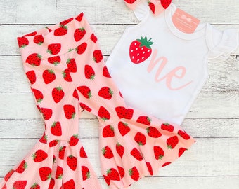 Strawberry 1st Birthday Outfit Girl, Sweet One First Birthday Shirt, Matching Family Shirts, Smash Cake Outfit