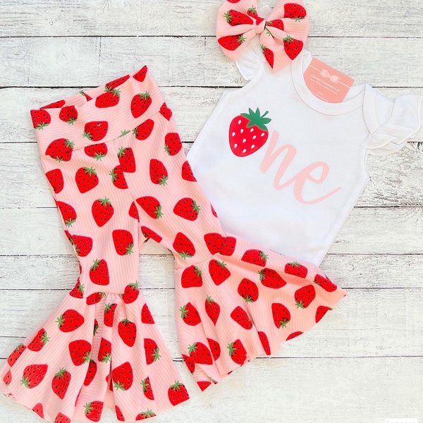 Strawberry 1st Birthday Outfit Girl, Sweet One First Birthday Shirt, Matching Family Shirts, Smash Cake Outfit