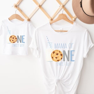 Cookies and Milk Birthday Shirt, First Birthday Shirt Boy, Cookies and Milk 1st Birthday Outfit, Matching Family, Mommy and Me Shirts