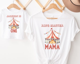 Personalized Circus Birthday Shirt: Vintage Carnival Family Tee
