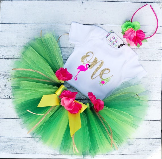 flamingo 1st birthday outfit