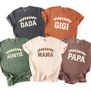 Football First Birthday Shirts for Family, Football Theme 1st Down Birthday Shirts, Matching Football Birthday Tees, Custom Rookie Year Tees image 1