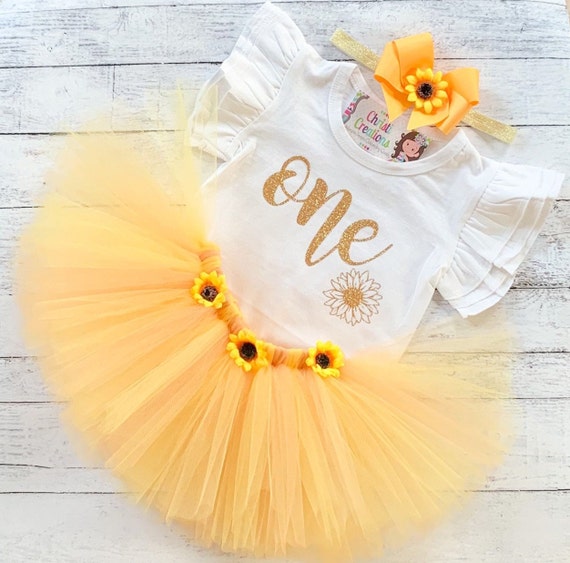 sunflower birthday outfit