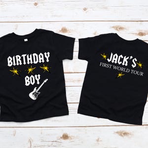 First World Tour Birthday Shirt,Rock and Roll 1st Birthday Outfit, Rock Star Birthday, Matching Family Shirts, Toddler Birthday Tee