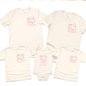 First Chapter Birthday Shirt Baby First Birthday Outfit Book Theme Matching Family Birthday Shirts, Storybook Party Shirts, 1st Birthday Tee