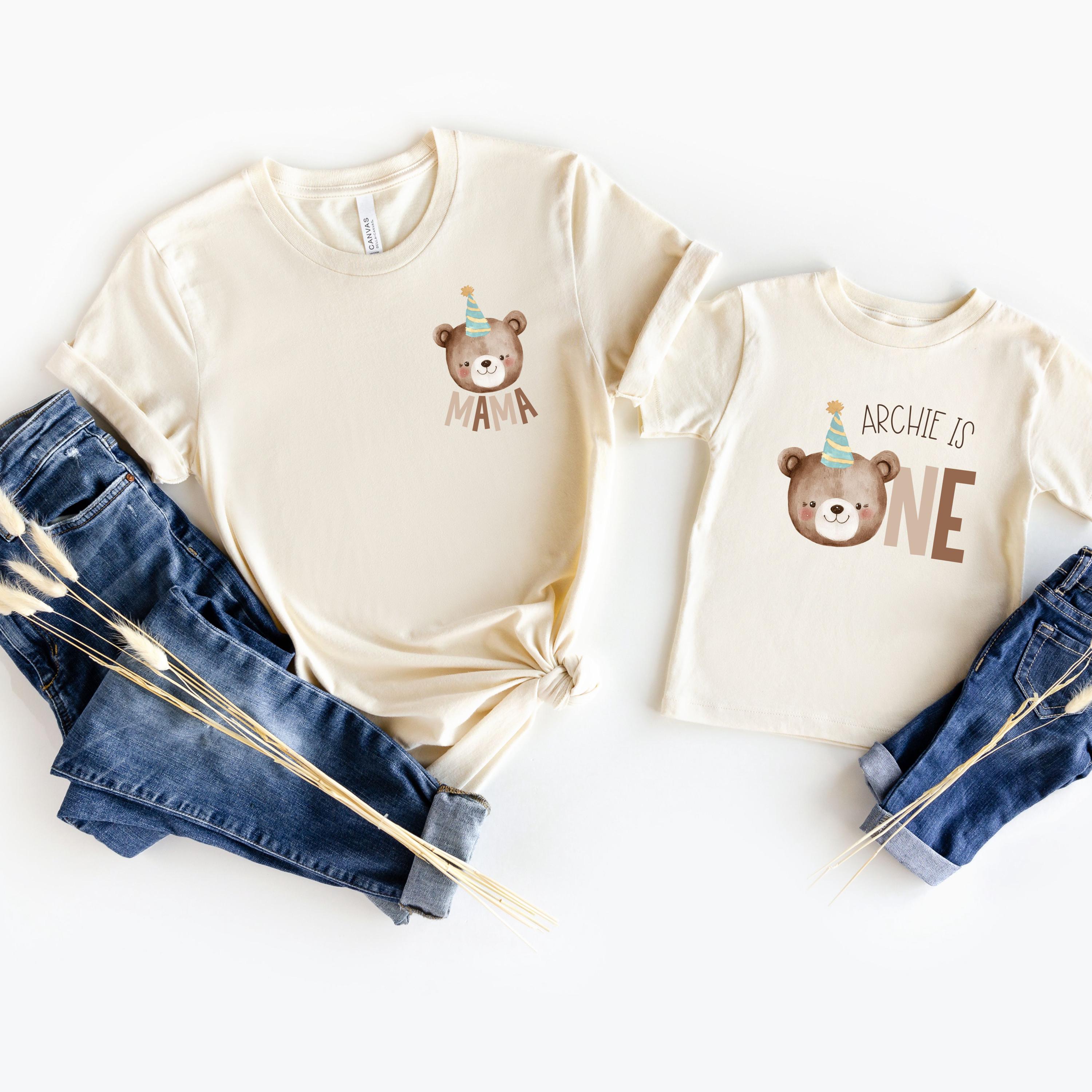 Beary First Birthday Shirt, Bear 1st Birthday Shirt, Any Age Teddy Bear Birthday Outfit, Matching Family Shirts, Mommy and Me Shirts