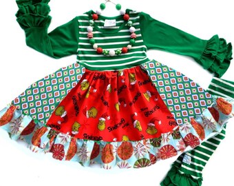 grinch christmas dress