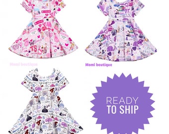 Taylor swift dress girls Taylor swift birthday dress kids Eras tour gift for girls 1989 dress taylor swift merch  2 3 4 5 6 7 8 9 10 12 14