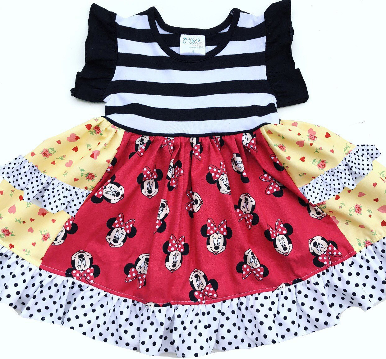 Minnie Stripe Dot Dress 
