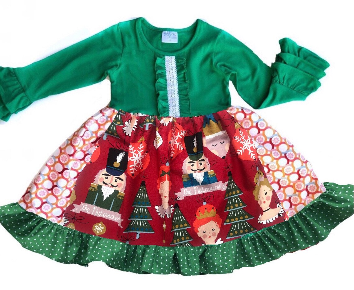 Girl's Nutcracker Dress Toddler Christmas Nutcracker Etsy