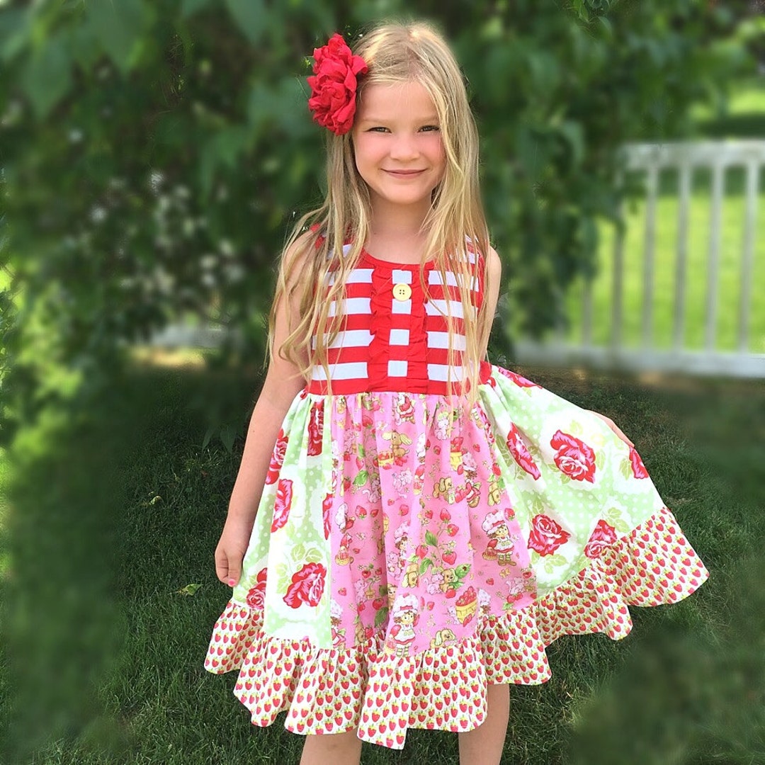 Strawberry Shortcake Dress Girls Strawberry Shortcake - Etsy