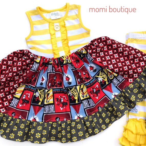 L'abito degli Incredibili abito disney pixar per ragazze | Etsy Italia