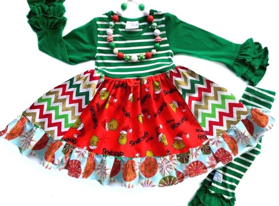 Niñas Grinch vestido inspirado navidad grinch vestidos grinch - Etsy México Niñas Grinch vestido inspirado navidad grinch vestidos grinch - Etsy México