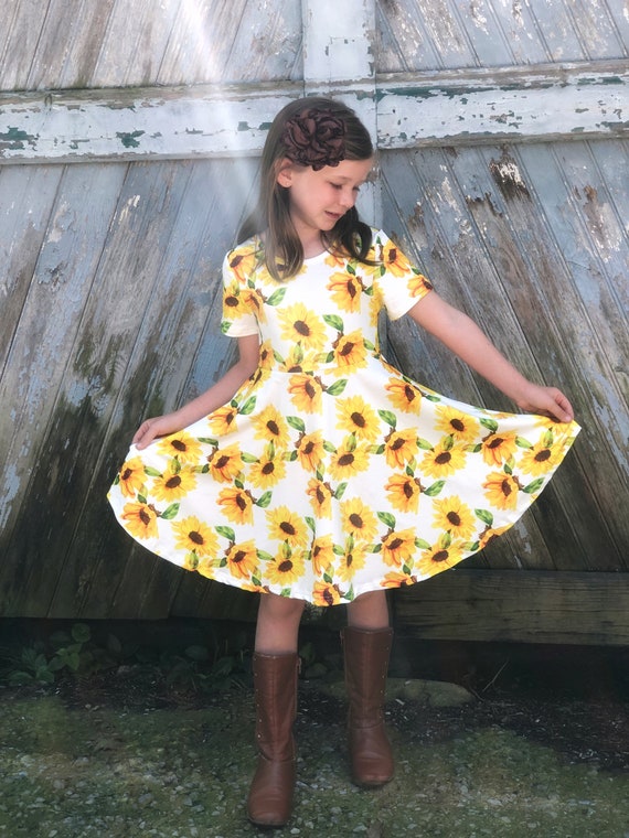 Ladies 2025 sunflower dress