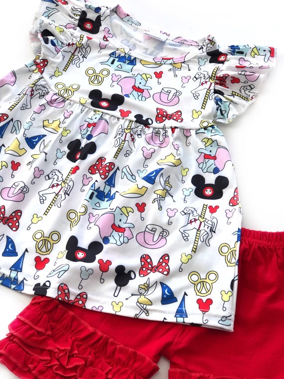 Traje de niñas de Disneyworld ropa Disney para niñas - Etsy México