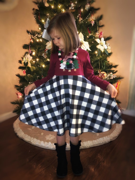 Buffalo plaid christmas clearance dress