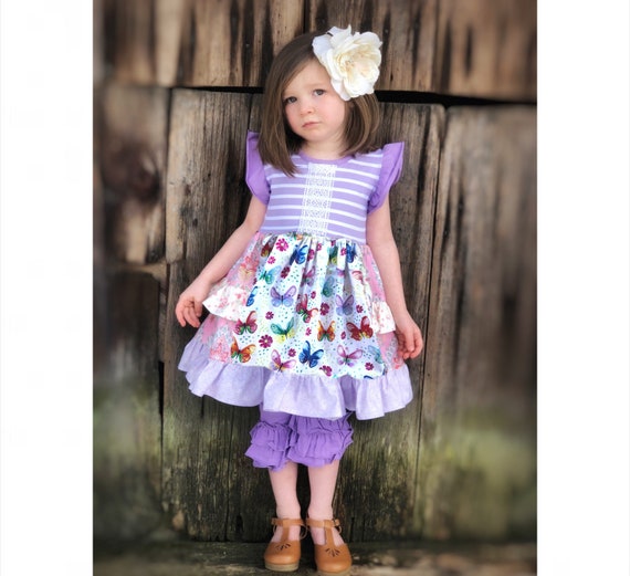 Robe de fête pour petite fille 1er anniversaire, Pâques