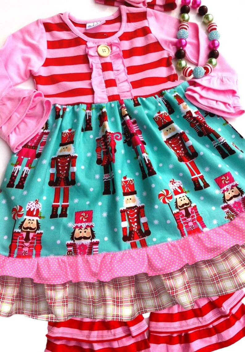 Christmas Nutcracker dress Momi boutique girl's dress Etsy