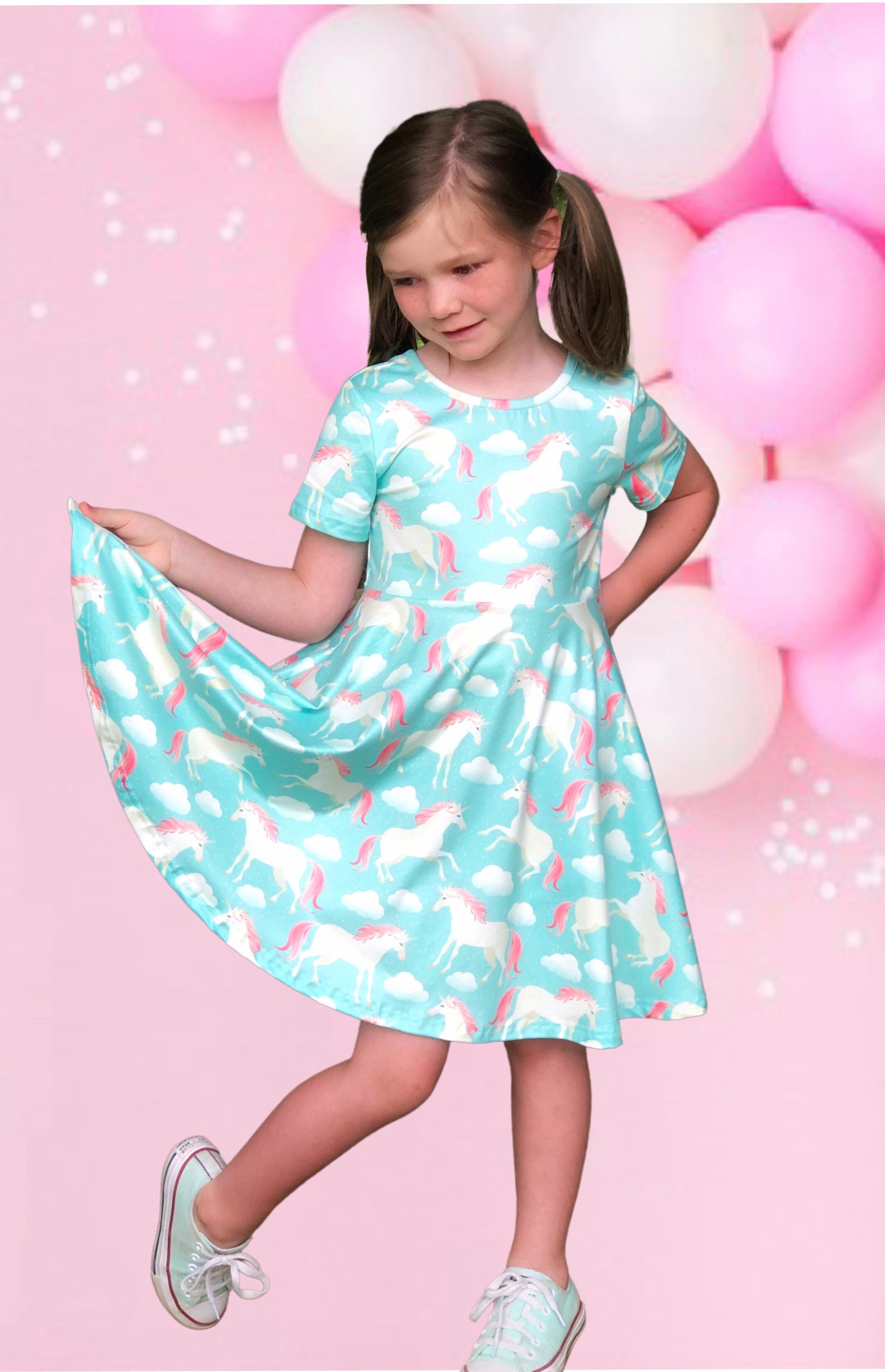 Girls Unicorn Dress 