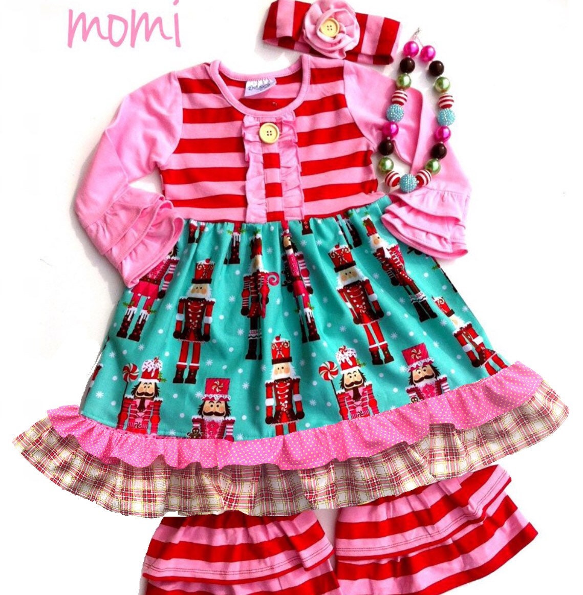 Christmas Nutcracker dress Momi boutique girl's dress Etsy