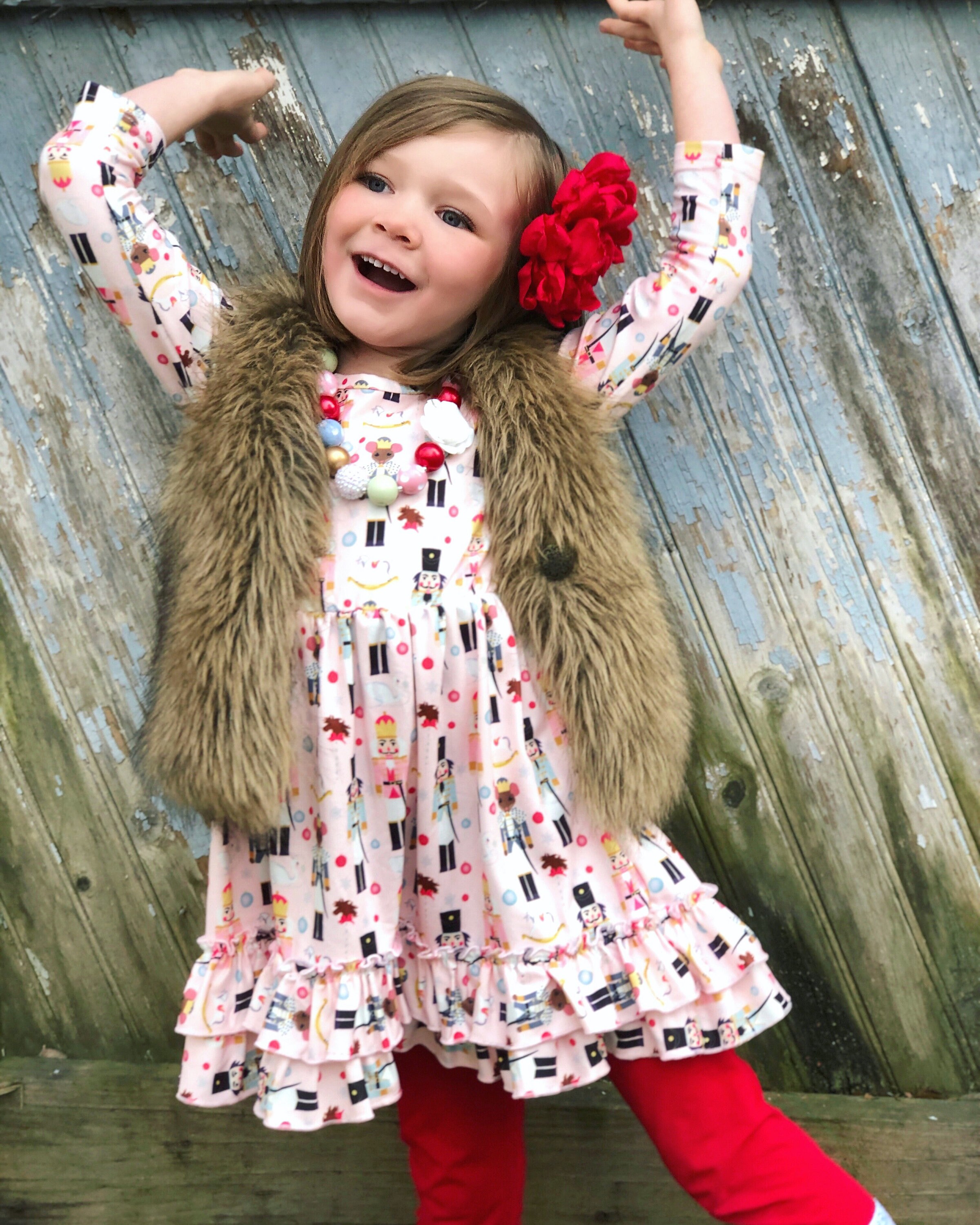 Girls Nutcracker Dress Christmas Dresses Pink Nutcracker - Etsy