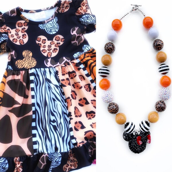 dlsb animal print dress