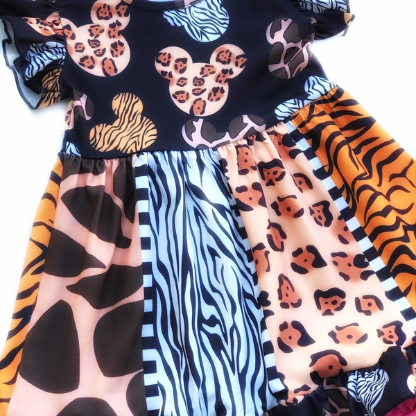 Animal Kingdom dress animal print toddler Disney dress girls Disney dresses zoo Disney World outfits Animal Kingdom shirt 18 2 3 4 5 6 7 8