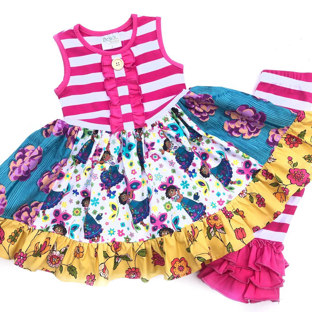 Girls Encanto Dress Girls Disney Encanto Birthday Dress, Mirable Dress
