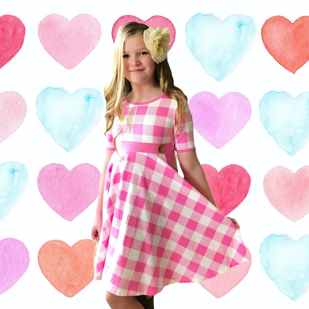 Plaid easter dress deals