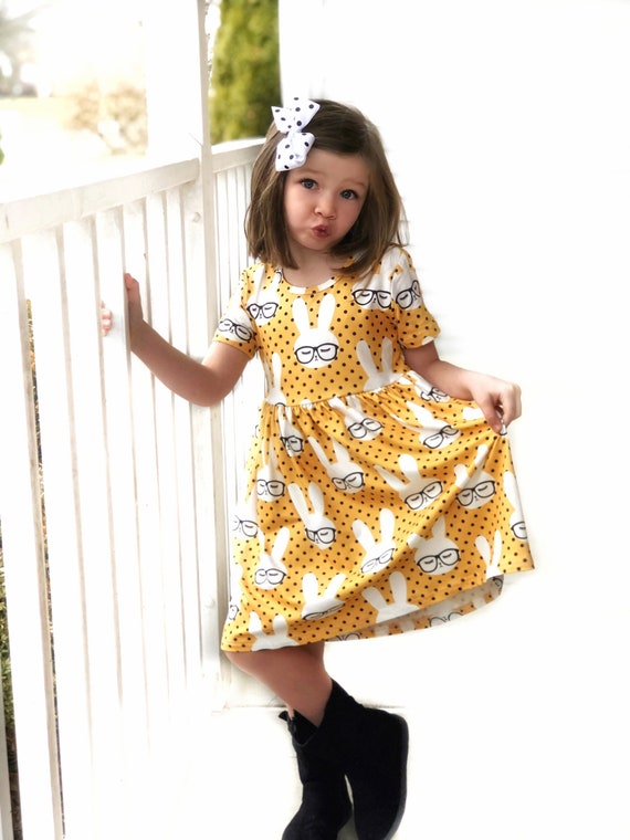 girls bunny dress