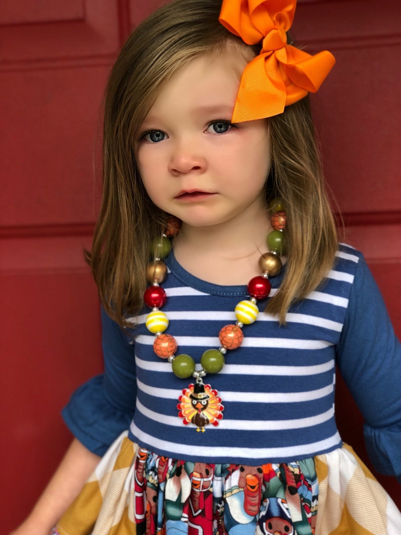 Thanksgiving Turkey dress Thanksgiving outfit toddler girls Etsy