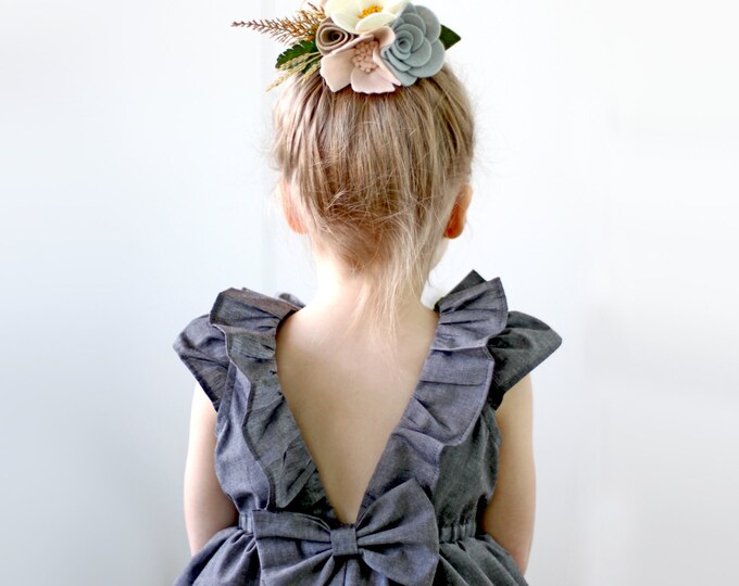 Charcoal Grey Dress Flower Girl Dress Toddler Flower Girl Etsy