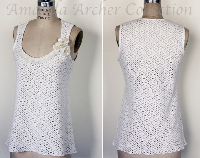 Ivory Lace Tank Top Etsy