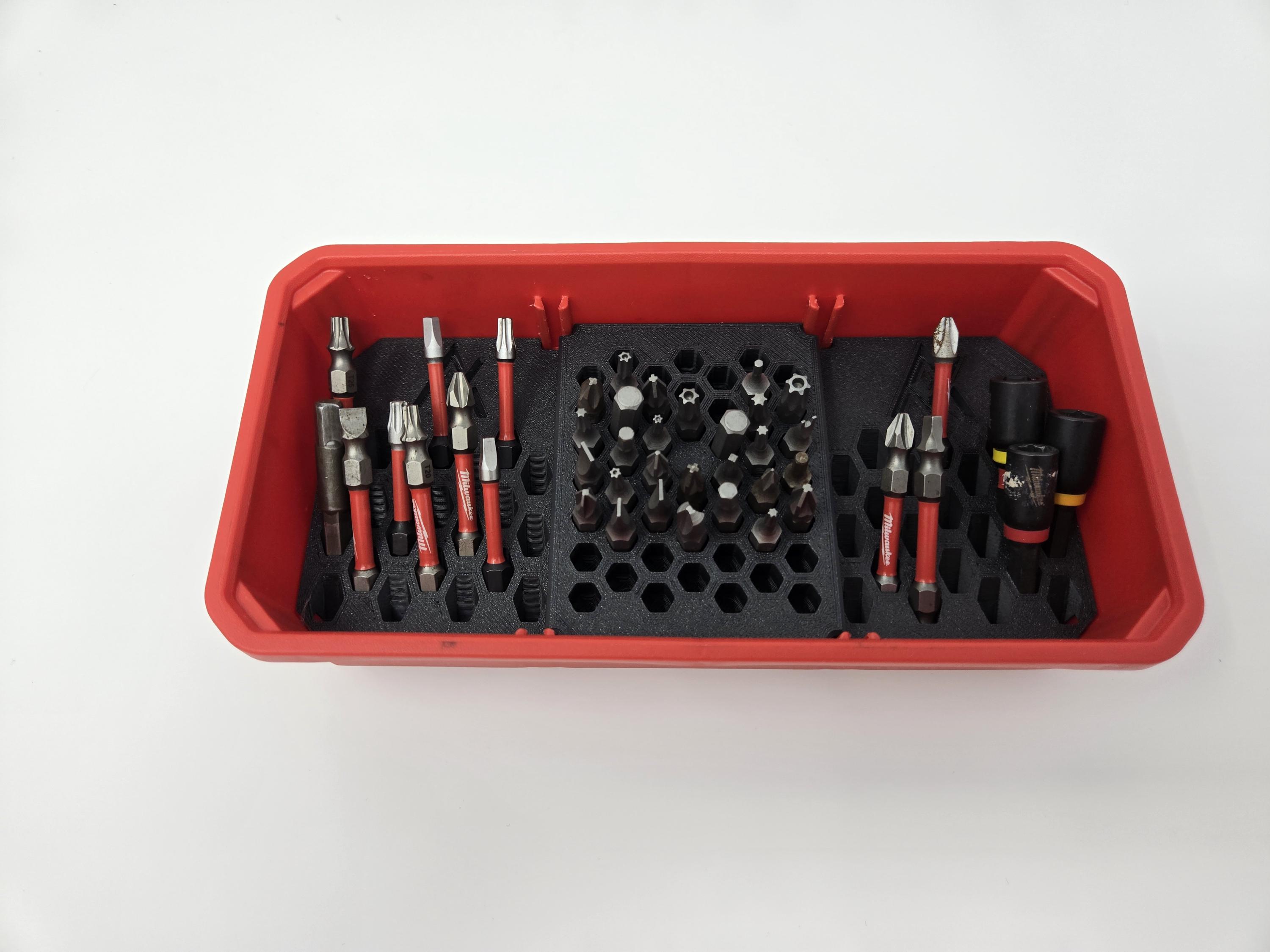 Mechanics Time Saver 1/4in Magnetic Hex Bit Holder Organizer Set – Metric SAE – 74 Slots