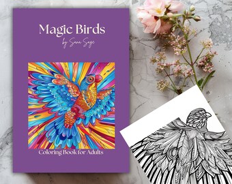 Coloring Pages Printable - Coloring Book PDF - Magical Birds