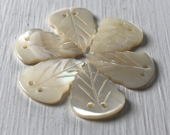 52 Vintage Mother Of Pearl Buttons for Wedding dresses Baby Clothes Altered Art Shank button Made In Japan