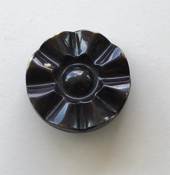 Celluloid Flower Button