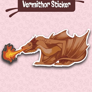 Vermithor House of the Dragon Sticker | Funny | Cute Kawaii for Bullet Journal Planner Laptop Water Bottle Phone | Stationery | Glossy Vinyl