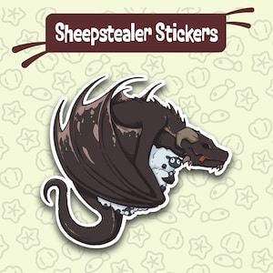 Sheepstealer House of the Dragon Sticker | Funny | Cute Kawaii for Bullet Journal Planner Laptop Water Bottle Phone Stationery Glossy Vinyl