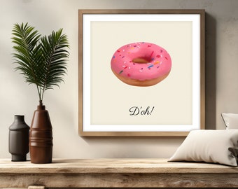 Framed The Simpsons Wall Art | Poster | Print | Quote | 10″×10″ | 12″×12″ | 14″×14″ | 16″×16″ | 18″×18″