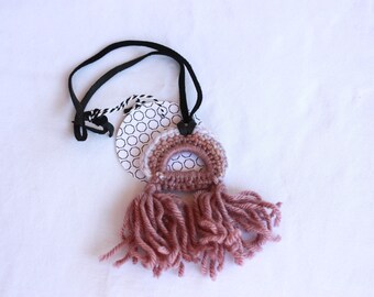 Boho Crochet Pendant Necklace