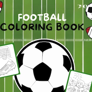 Printable Football - Soccer  Coloring Pages for Kids – 24 PDF Pages, Fun & Creative Soccer, Sports Activity Designs, Sports-Themed Coloring