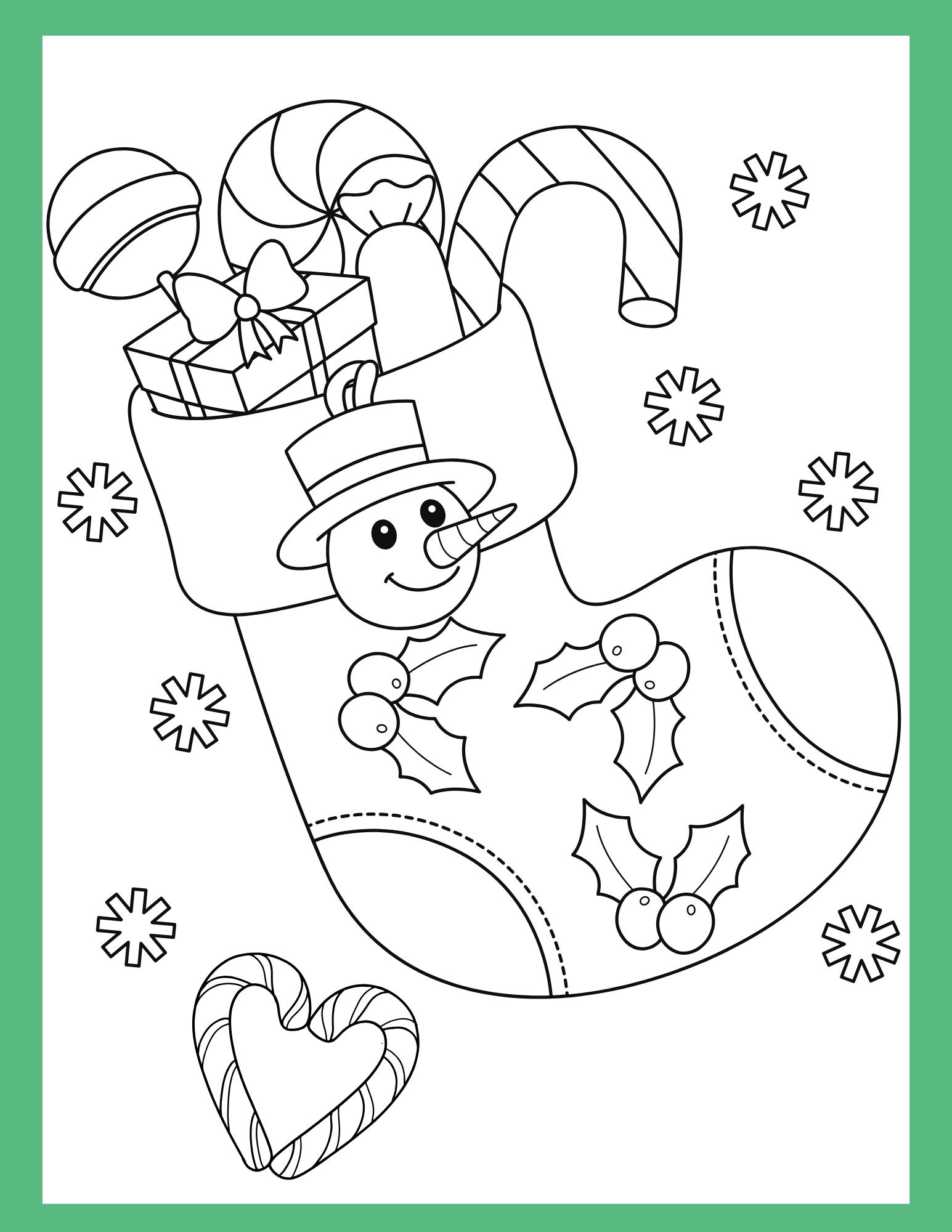 Christmas Coloring Pages for Kids - 32 Printable, PDF, Fun and Simple ...